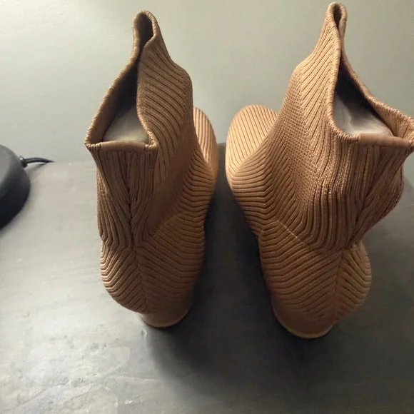 Pashion Footwear Latte Knit Booties - Picture 3 of 5